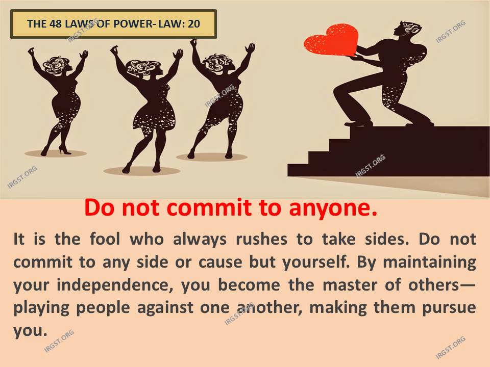 In Summary: The 48 Laws of Power20