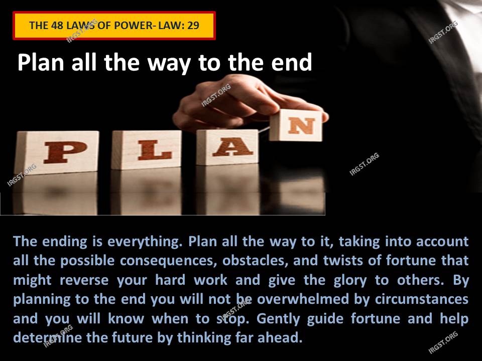 In Summary: The 48 Laws of Power29
