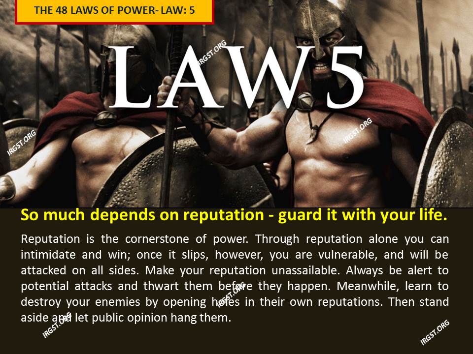 In Summary: The 48 Laws of Power5